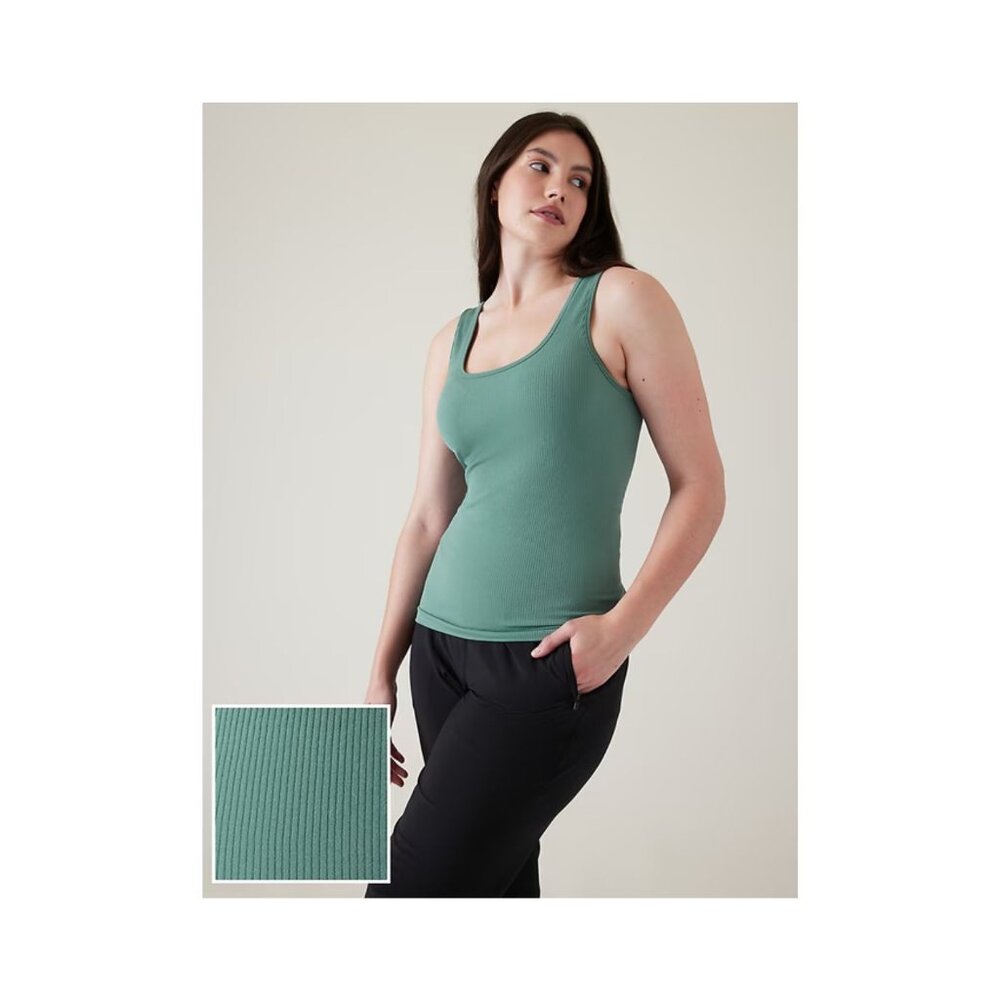 Athleta Renew Seamless Scoop Tank Deep Ocean Teal Size S